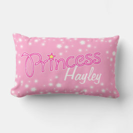Princess-Star-Grafik-Rosa-individuelle Name Lendenkissen