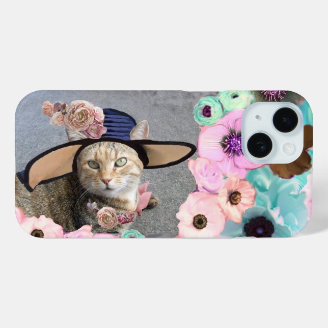PRINCESS-STATUS/ELEGANTE KATZE,GROSSE DIVA-HAT UND Case-Mate iPhone HÜLLE (Rückseite (Horizontal))