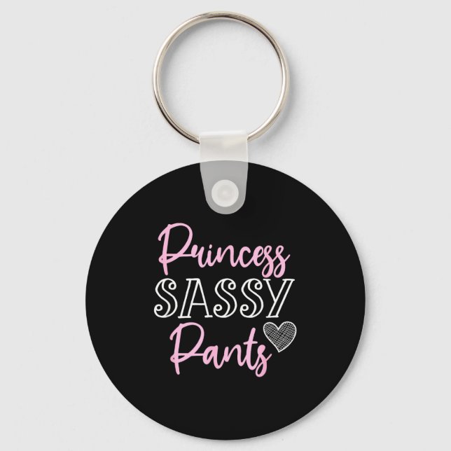 Princess Sy Pants Women Funny Quote  Schlüsselanhänger (Vorderseite)