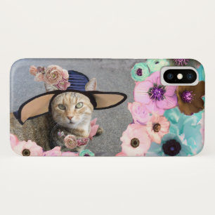 PRINCESS TATUS ELEGANT CAT-, BIG-DIVA-HAT UND ROSE iPhone X HÜLLE