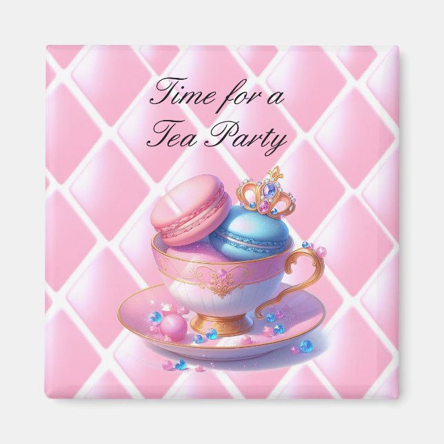 Princess Tea Time Macaroons Magnet (Vorne)