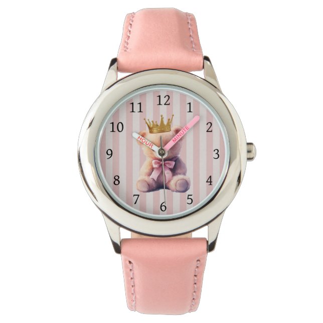 Princess Teddy Bear Armbanduhr (Vorderseite)