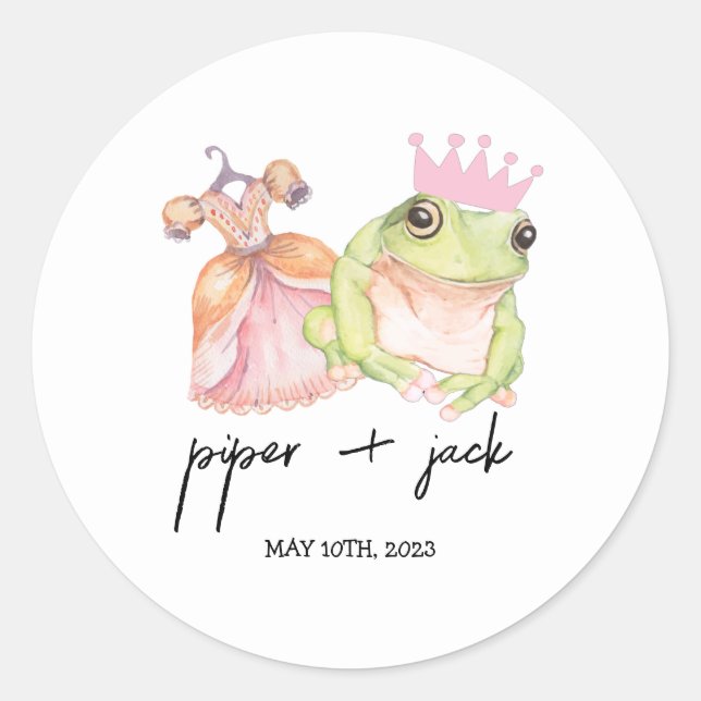 Princess + The Frog - Farbe - Duschkleber Runder Aufkleber (Vorderseite)