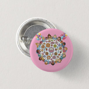 Princess Themed Costume Party Button