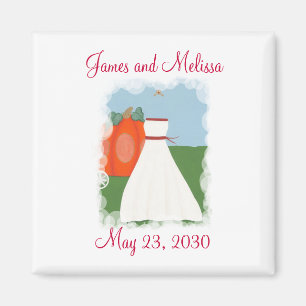 Princess Themed Save the Date Hochzeitsmagnete Magnet