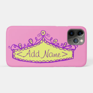 Princess Tiara Crown Individuelle Name iPhone Case