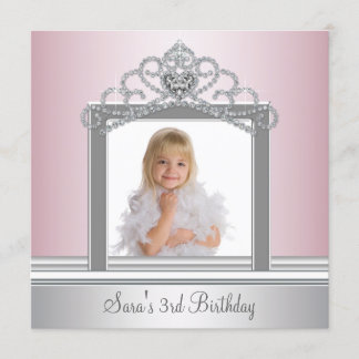Princess Tiara Foto Princess Birthday Party Einladung