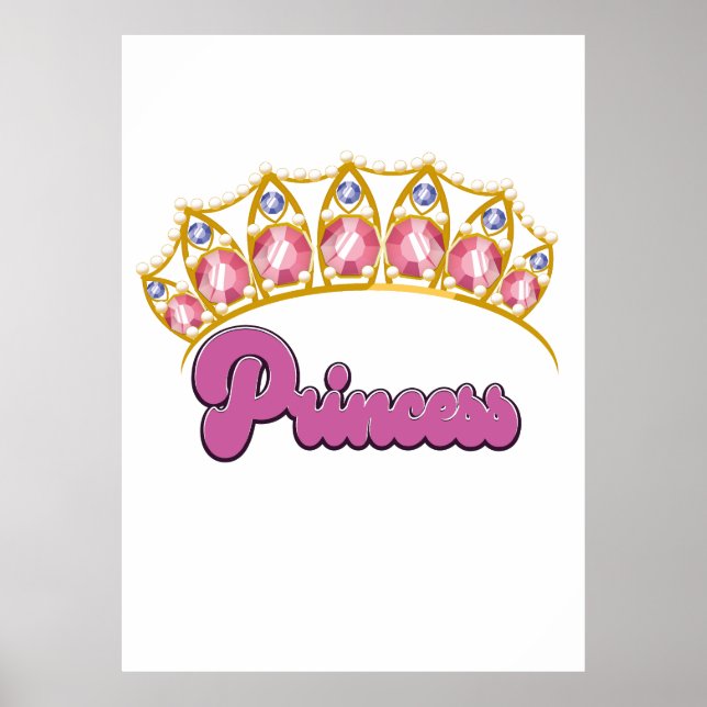Princess Tiara Logo Poster (Vorne)