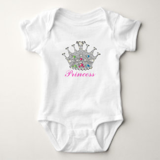 Princess Tiara oder Crown Baby Strampler
