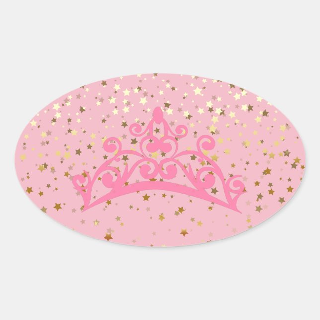Princess Tiara & Stars Stickers (Vorderseite)