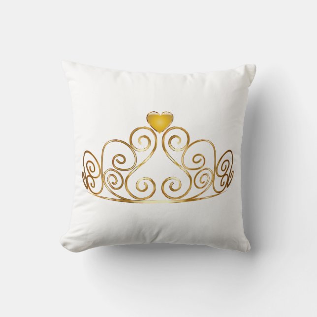 Princess Tiara Throw Pillow Kissen (Vorderseite)