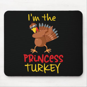 Princess Turkey Matching Family Group Erntedank Mousepad