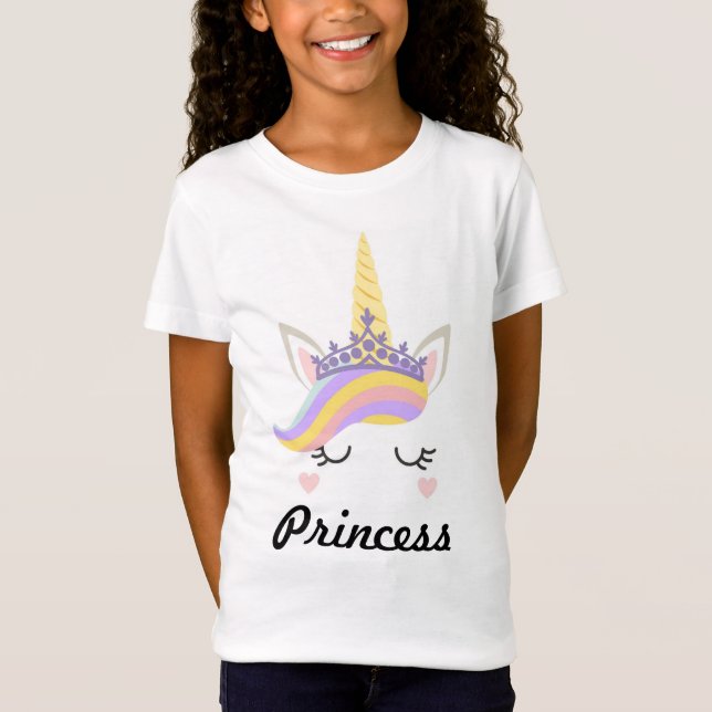 Princess Unicorn T-Shirt (Vorderseite)