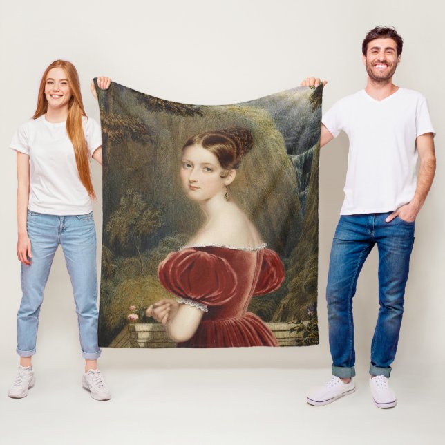 Princess Victoria in blauem Kleid Fleecedecke (Beispiel)