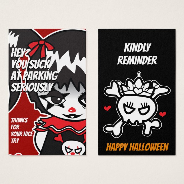 Princess Warning Halloween-Version (Vorne & Hinten)