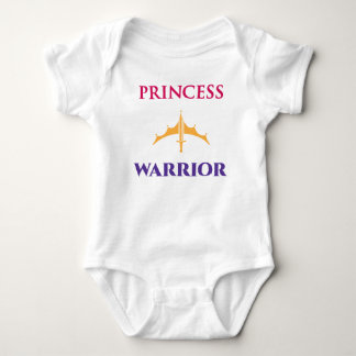 Princess Warrior Baby Girls Light Shirt
