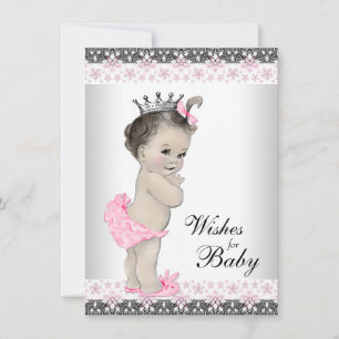 Princess wünscht Baby Card Baby Dusche Hinweiskarte