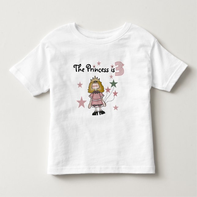 Princesse 3e Anniversaire Tshirts et cadeaux (Devant)