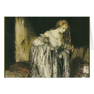Princesse avec la robe par Arthur Rackham