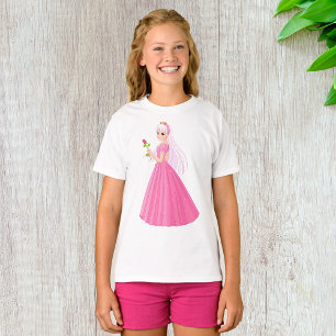 Princesse Avec T-shirt Filles Roses