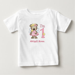 Princesse Bear 1er anniversaire T-shirt bébé