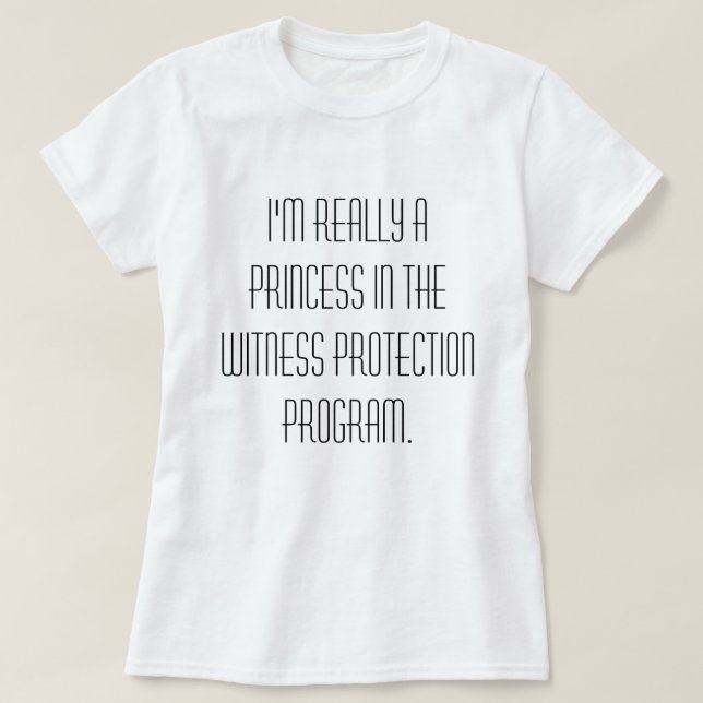 Princesse dans le T-shirt de programme de (Design devant)
