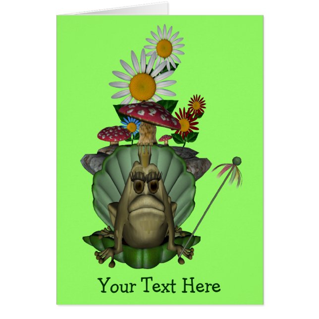 Princesse de grenouille sur la carte mignonne du T (Devant)