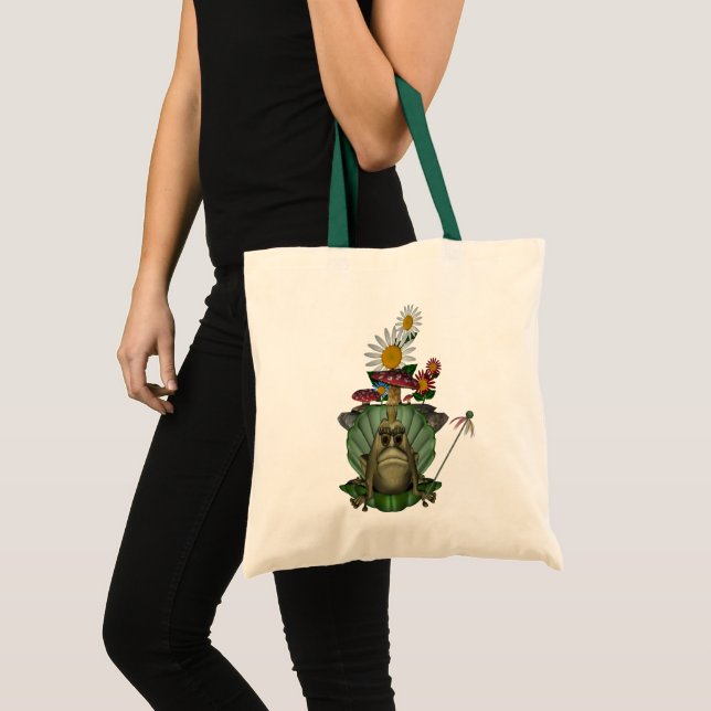 Princesse de grenouille sur le Trône Sac fourre-to (Devant (produit))