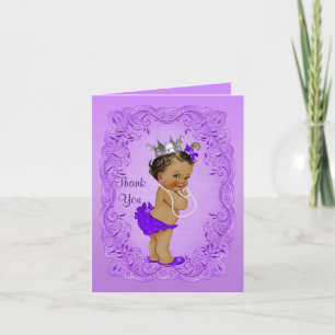 Princesse d'ethnie Merci Baby shower violet