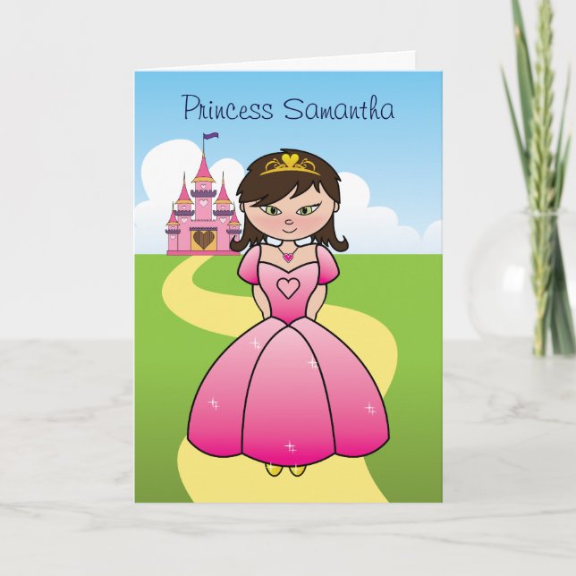 Princesse en Pink Party - Carte d'invitation (Devant)