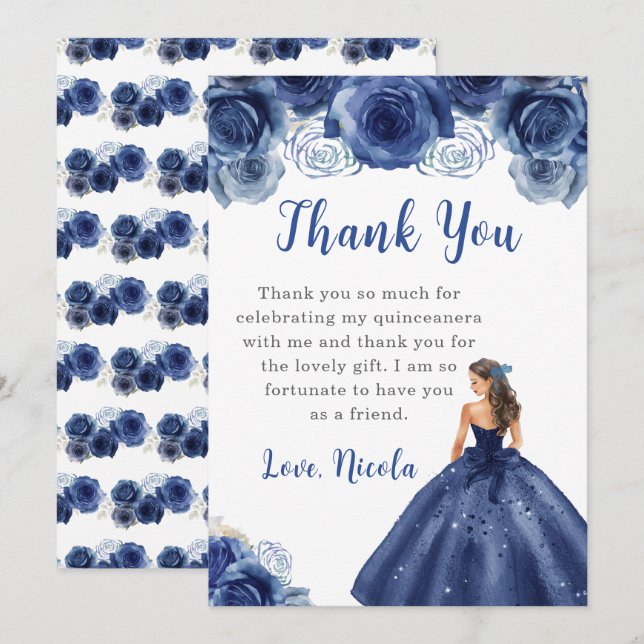 Princesse en robe de marine Quinceanera Merci (Devant / Derrière)