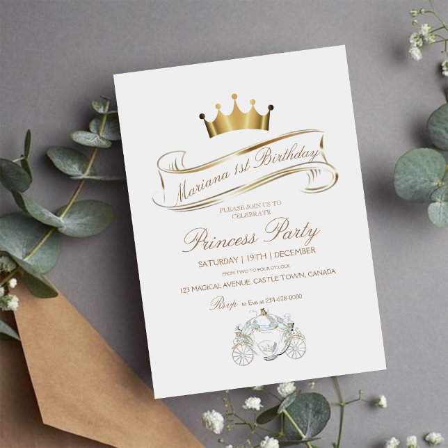 Princesse Invitation d'anniversaire (Créateur téléchargé)