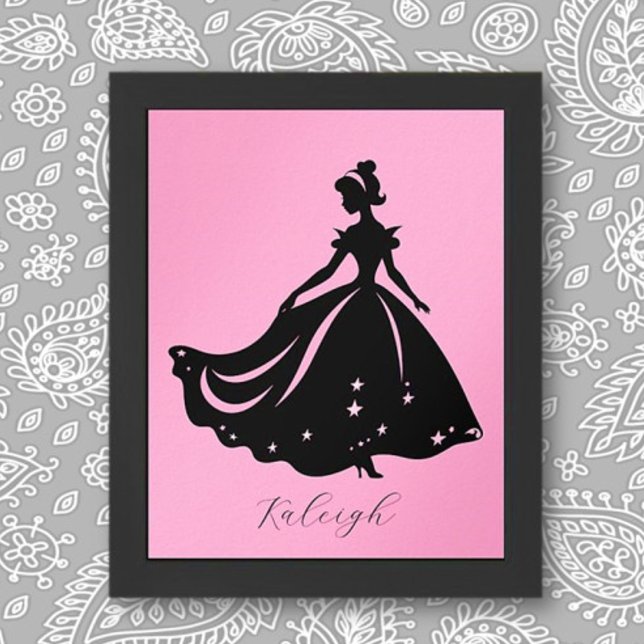 Princesse Magique Sillouette Impression personnali (Créateur téléchargé)