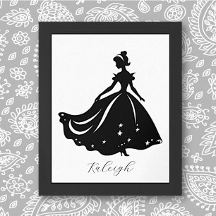 Princesse Magique Sillouette Impression personnali