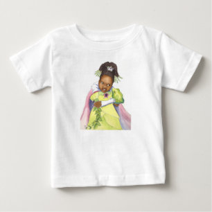 Princesse noire et le T-shirt de fille d'enfant en