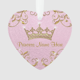 Princesse personnalisée Ornaments Double Sided