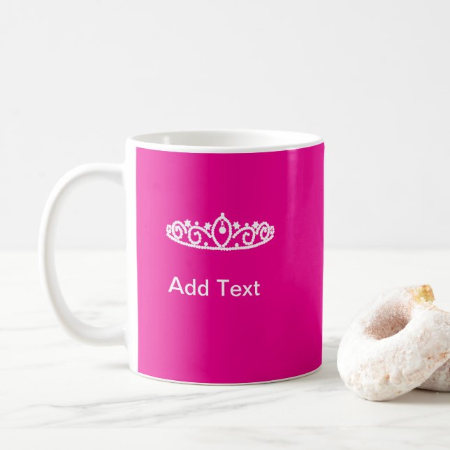 Princesse Rose Custom Mug Sweet sixteen cadeau (Avec donut)