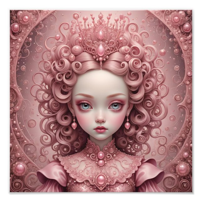Princesse rose Mark Ryden Style Art Poster Imprime (Devant)