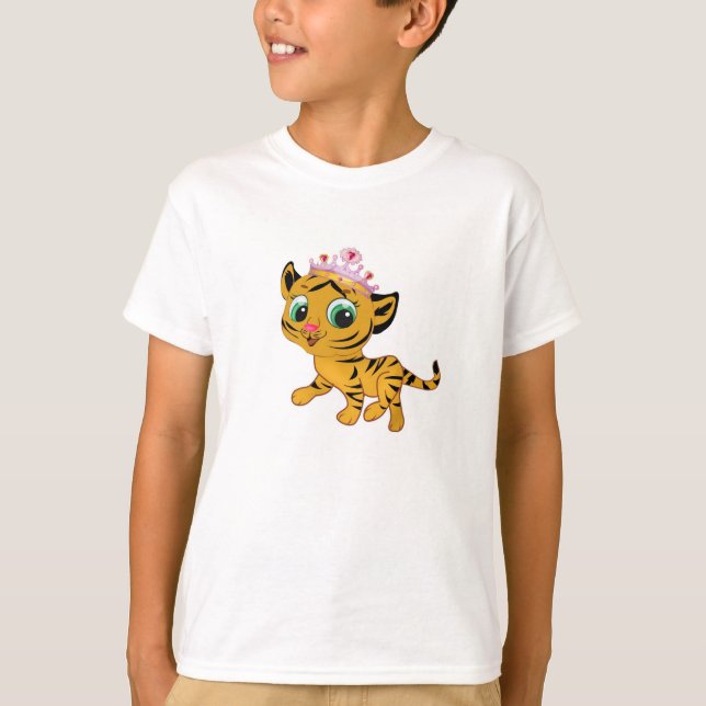 Princesse Tiger Tigress Girls T-shirt (Devant)