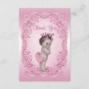 Princesse vintage rose baby shower de Merci
