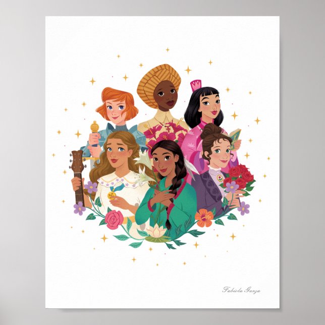 Princesses of Heaven™ Saintly Friends Print Poster (Vorne)