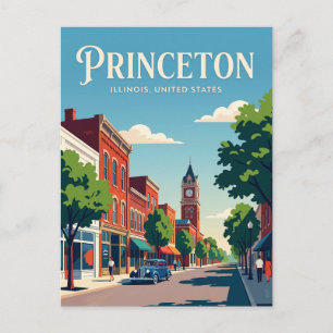 Princeton Illinois Postkarte