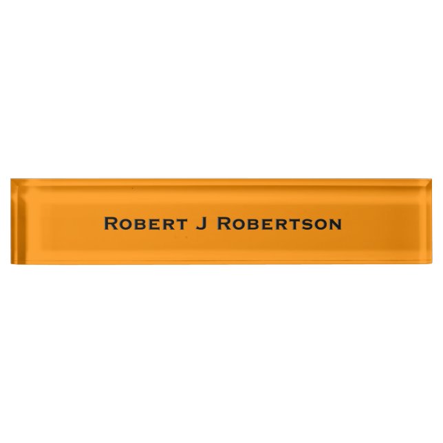 Princeton Orange Personalisiert Namensplakette (Vorderseite)