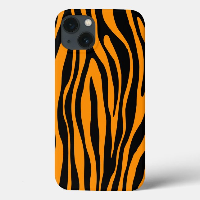 Princeton Orange Zebra Print Case-Mate iPhone Hülle (Rückseite)