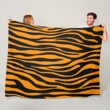 Princeton Orange Zebra Print