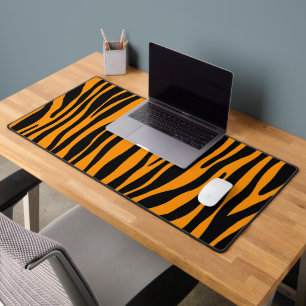 Princeton Orange Zebra Print Schreibtischunterlage