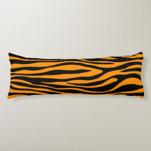 Princeton Orange Zebra Print Seitenschläferkissen