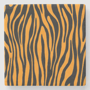 Princeton Orange Zebradruck Steinuntersetzer