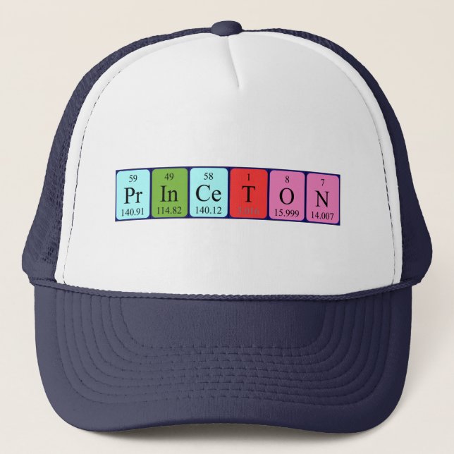 Princeton periodic table name hat truckerkappe (Vorderseite)