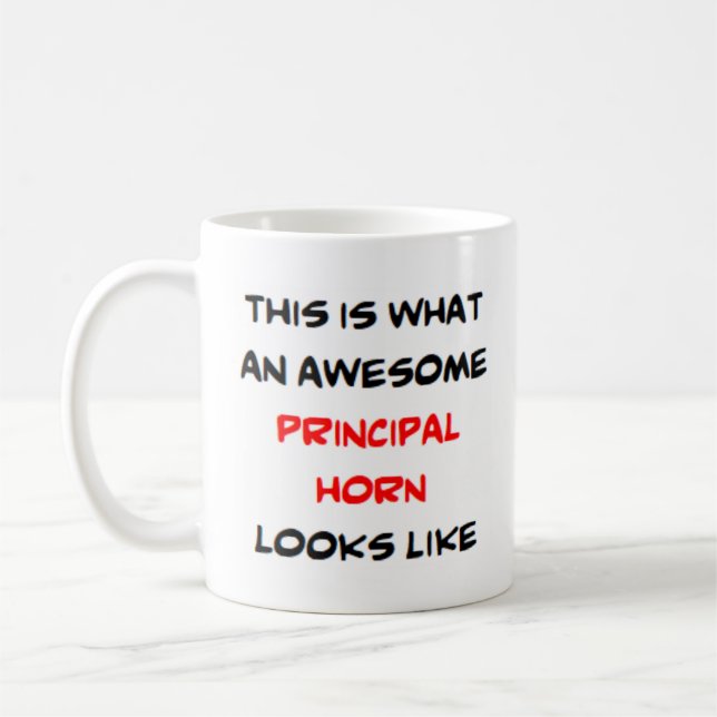 principal de corne, énorme tasse (Gauche)